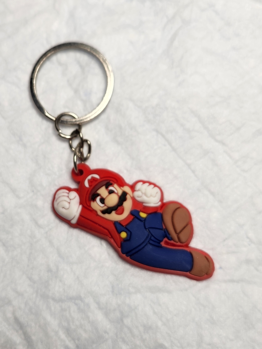 Nintendo Red Blue Mario Rubber Keychain